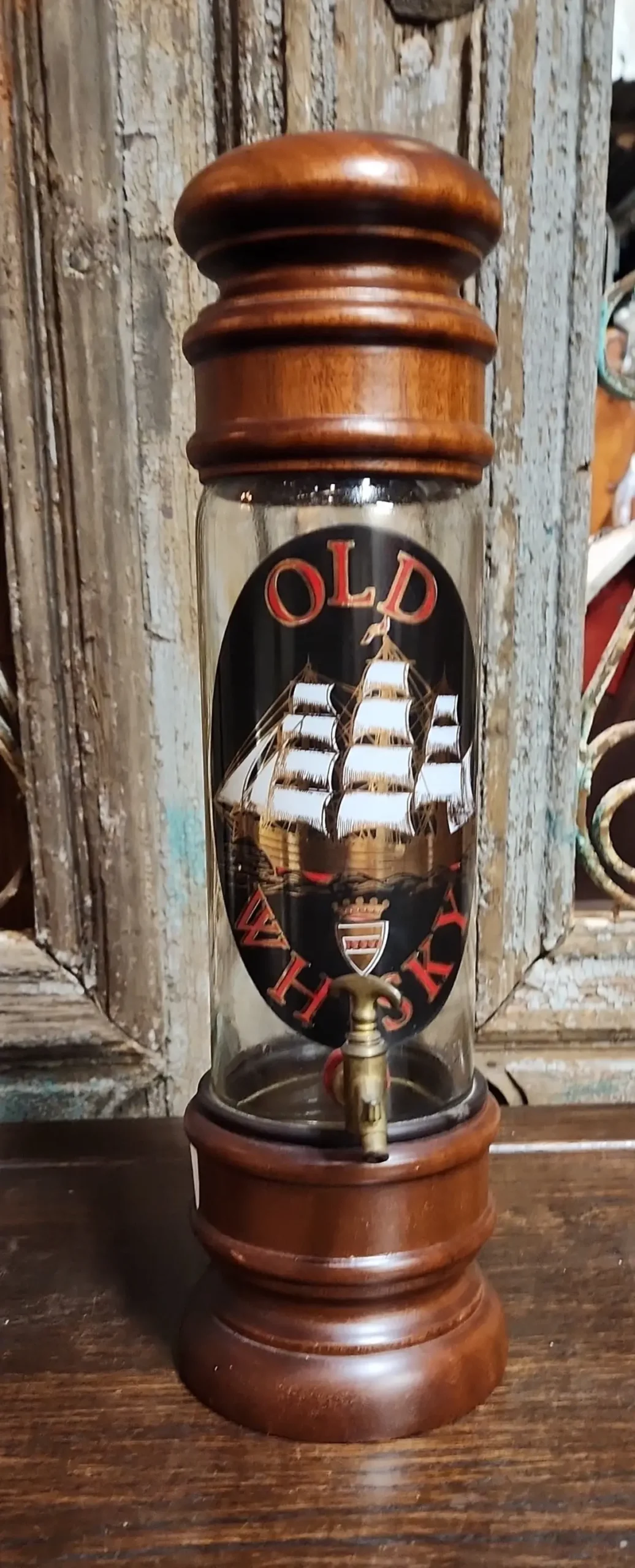 Vintage Glass Whiskey Decanter 1