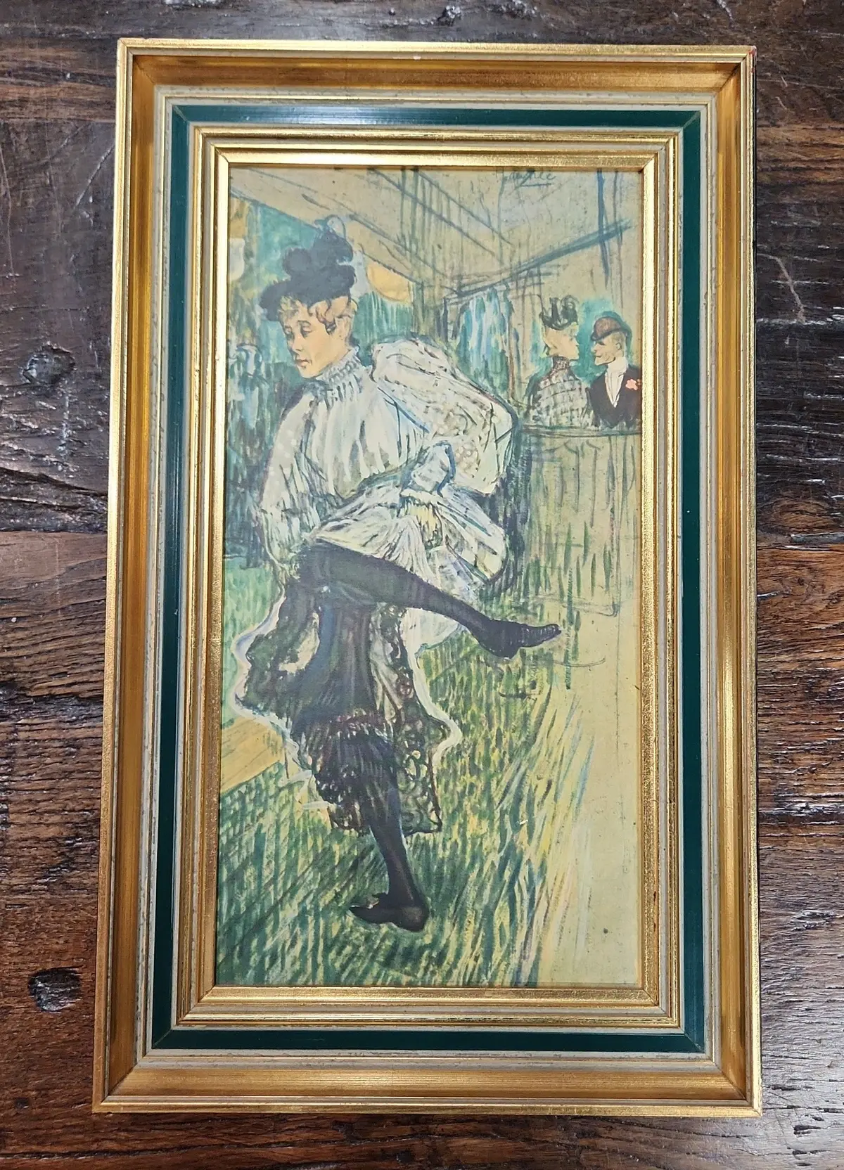 Gold Framed Toulouse Lautrec Small Print 1