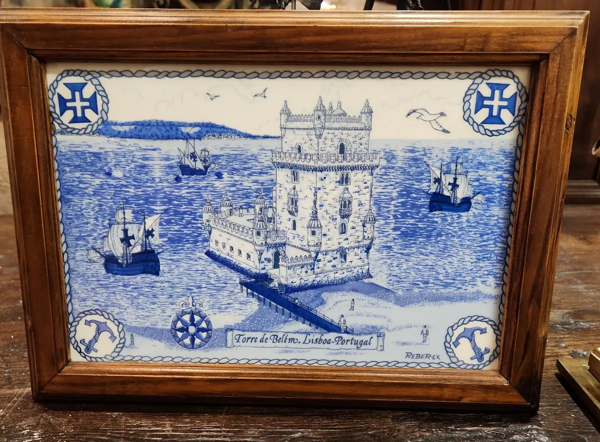Framed Tile Of Lisbon 1