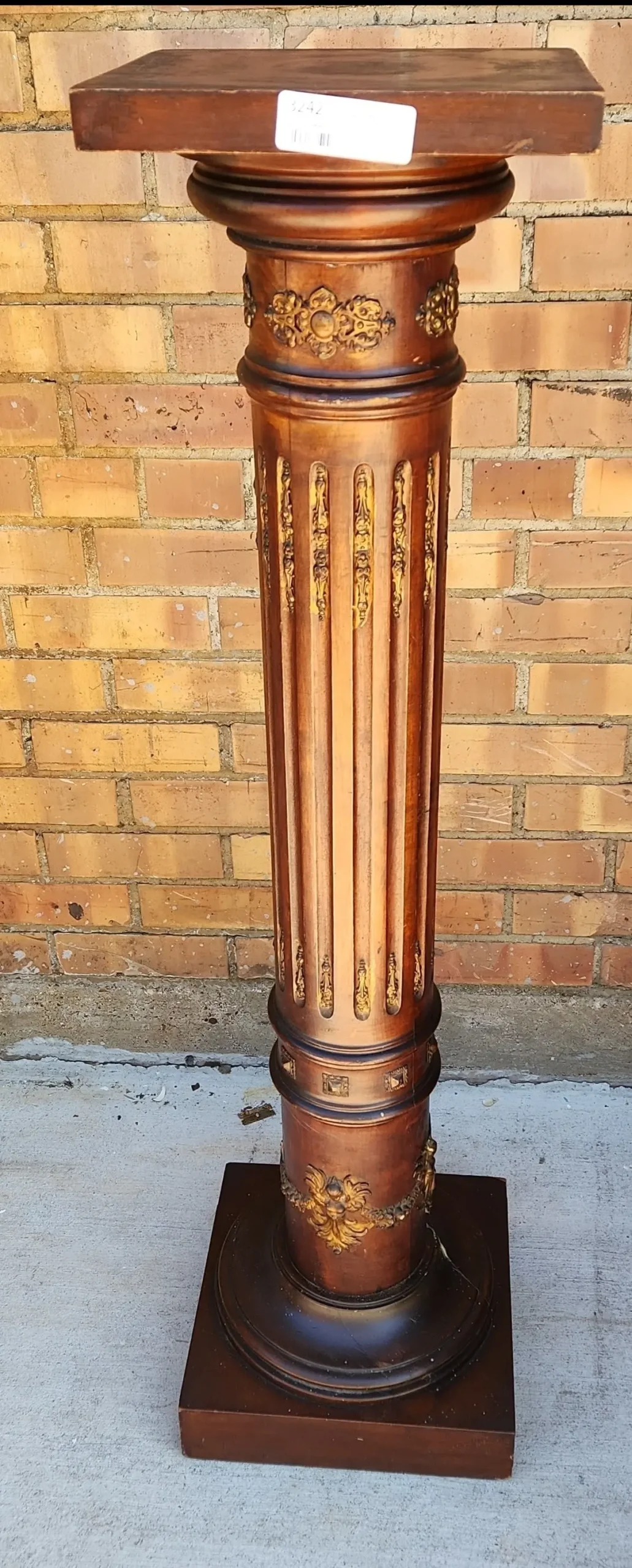 Carved Column Stand 1