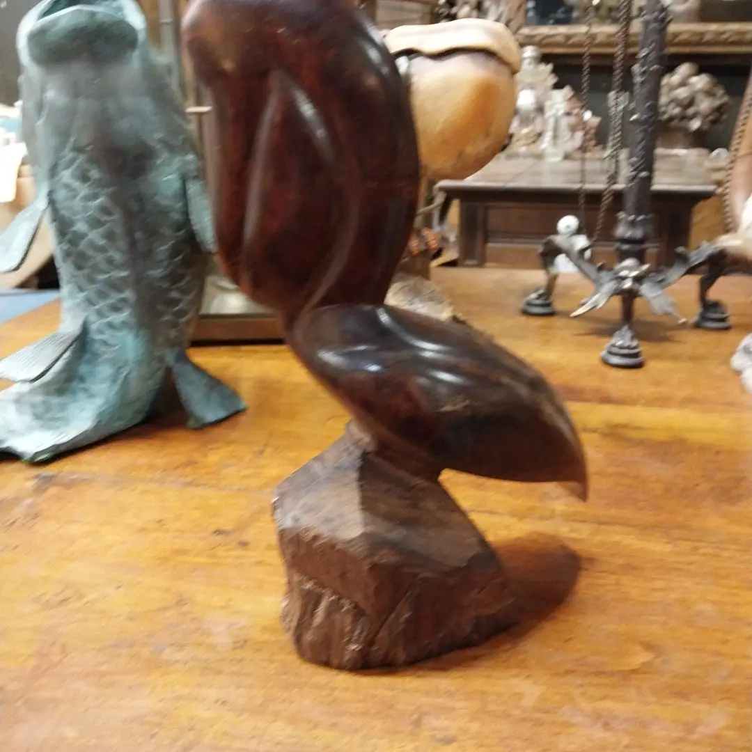 Carved Rosewood Pelican 1