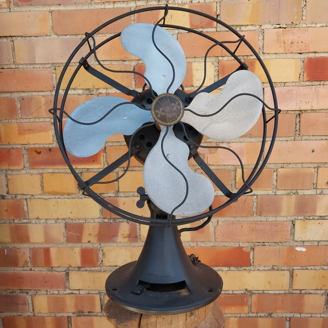 Large Emerson Iron Swivel Fan - As Found 1
