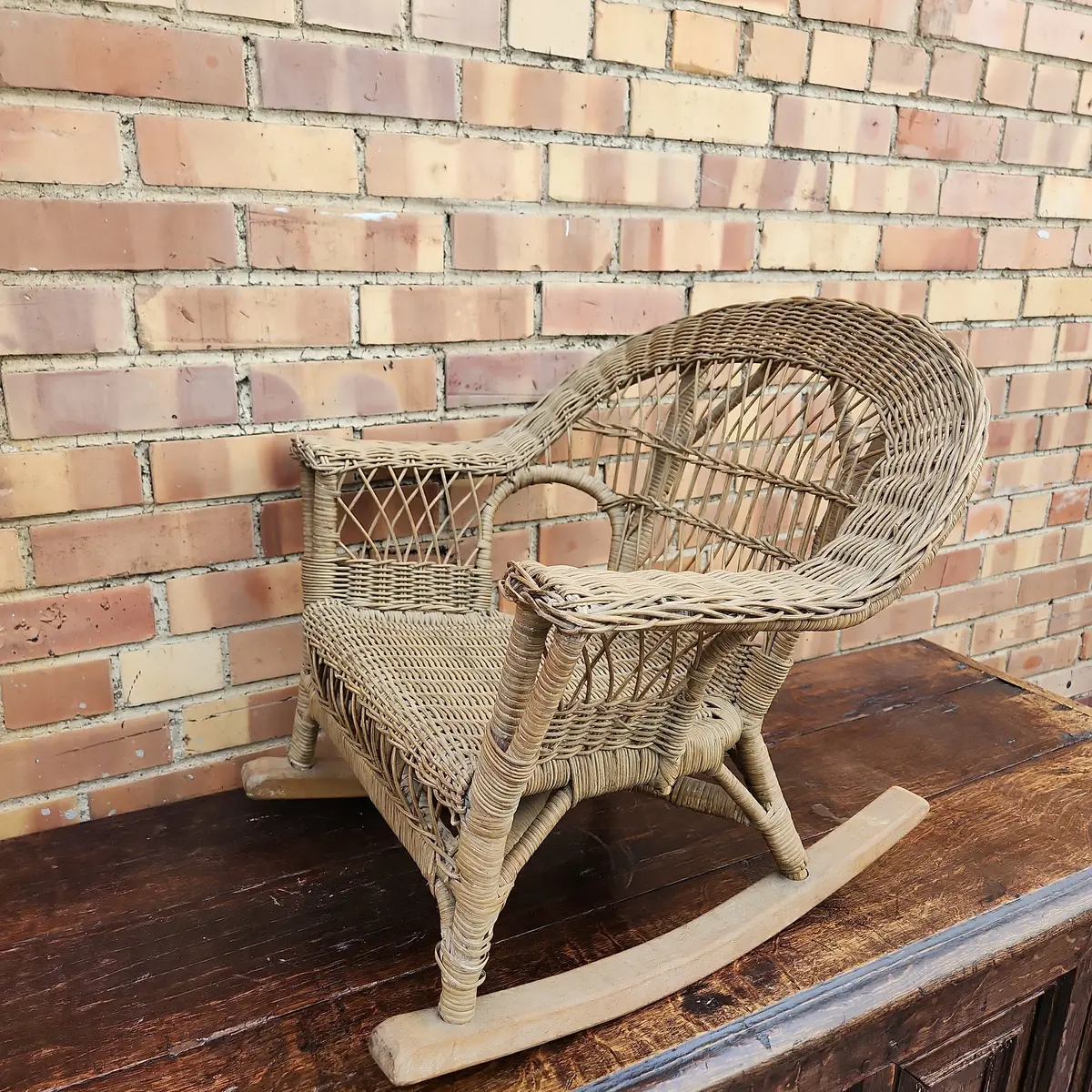 Child's Wicker Rocking Chair 1