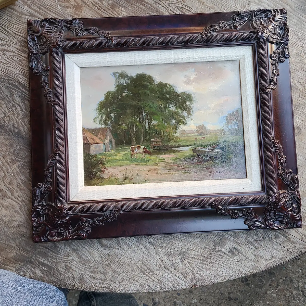 Small Cow Oil Painting 1