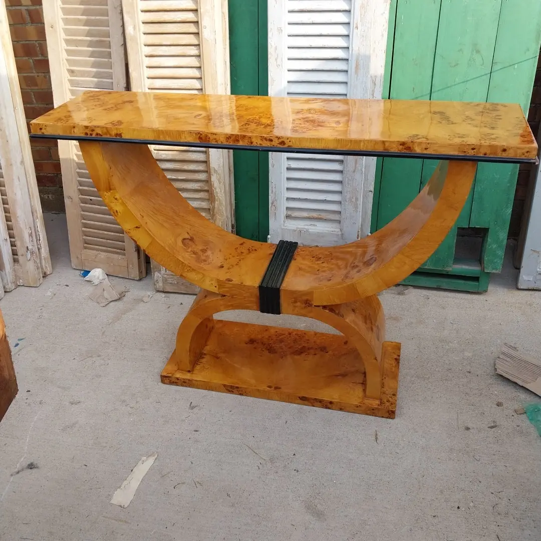 Pair Of Deco U Shaped Console Table 1