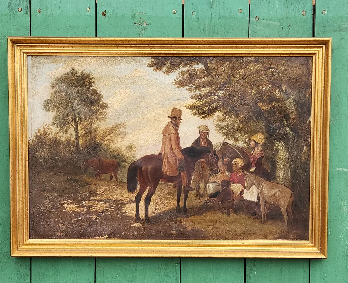 Man On Horse Oil Painting 1