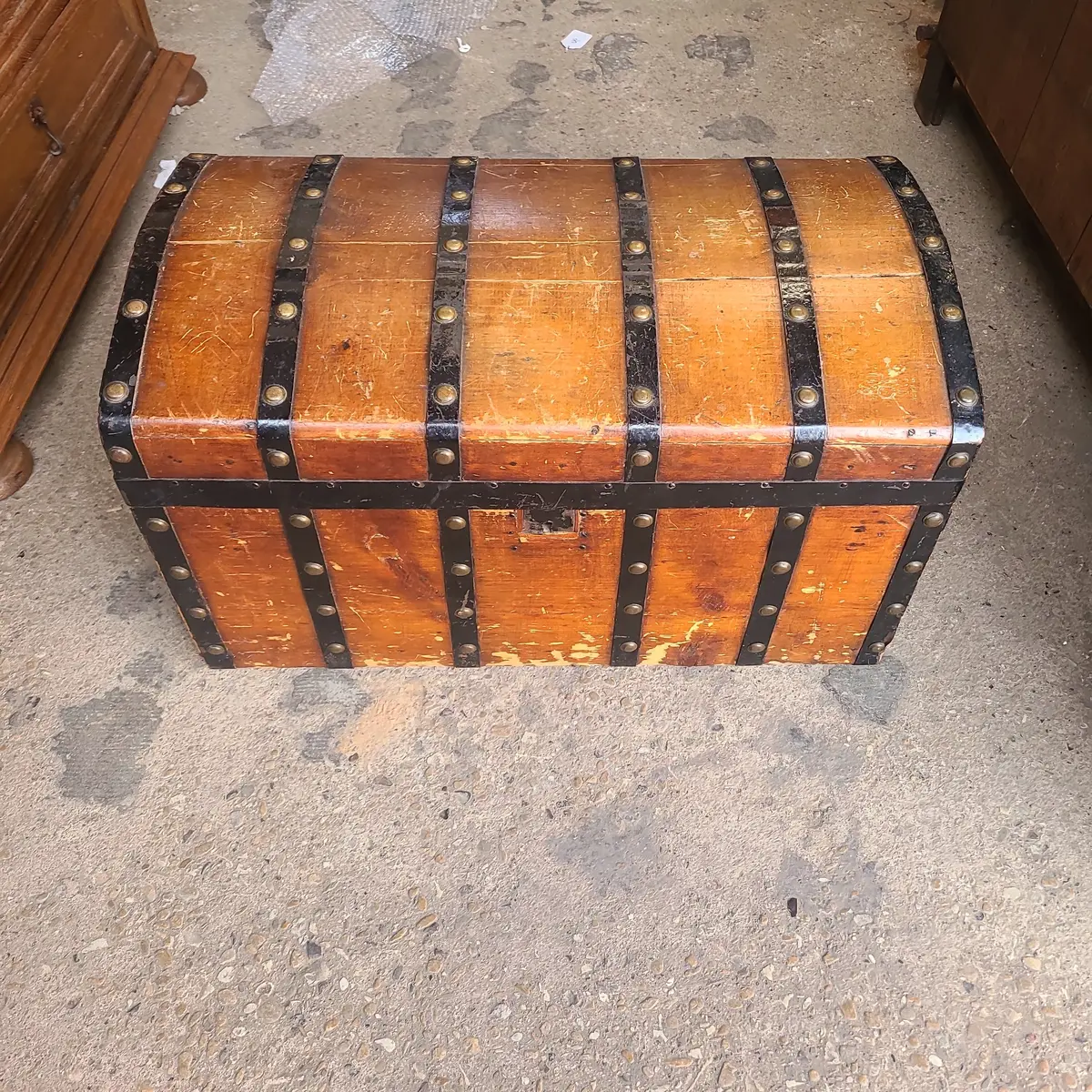 19Th Century Dome Top Trunk 1