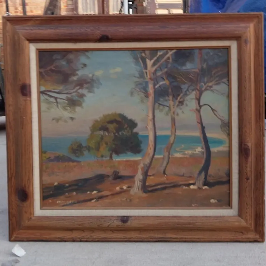 Mid Century California Landscape Oil Painting 1