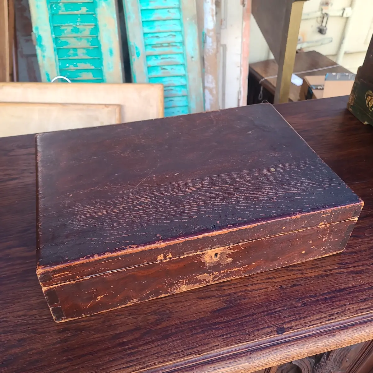 19Th Century Hand Dovetailes Box 3397 1