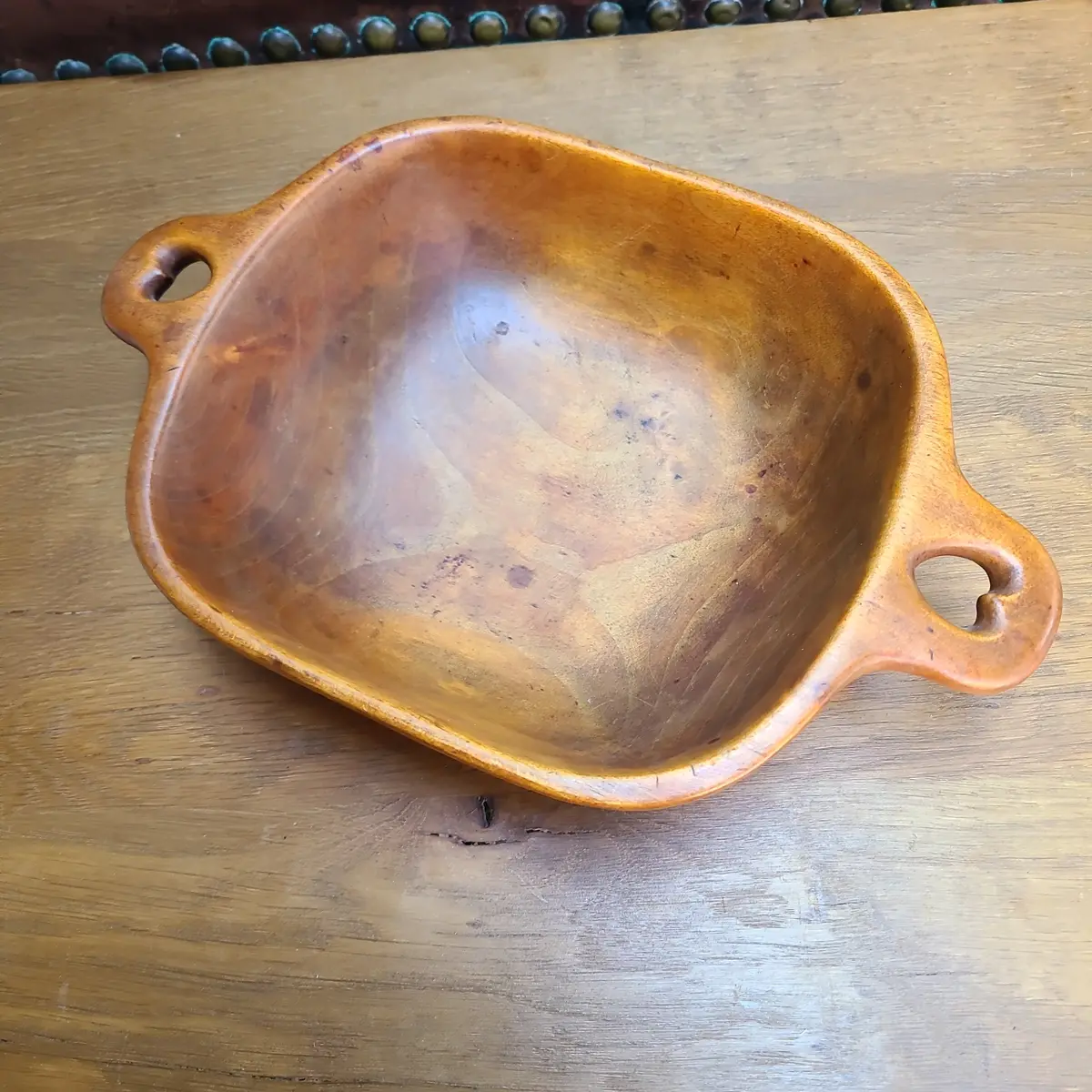 Shaker Style Handmade Bowl With Heart Cutouts  3398 1