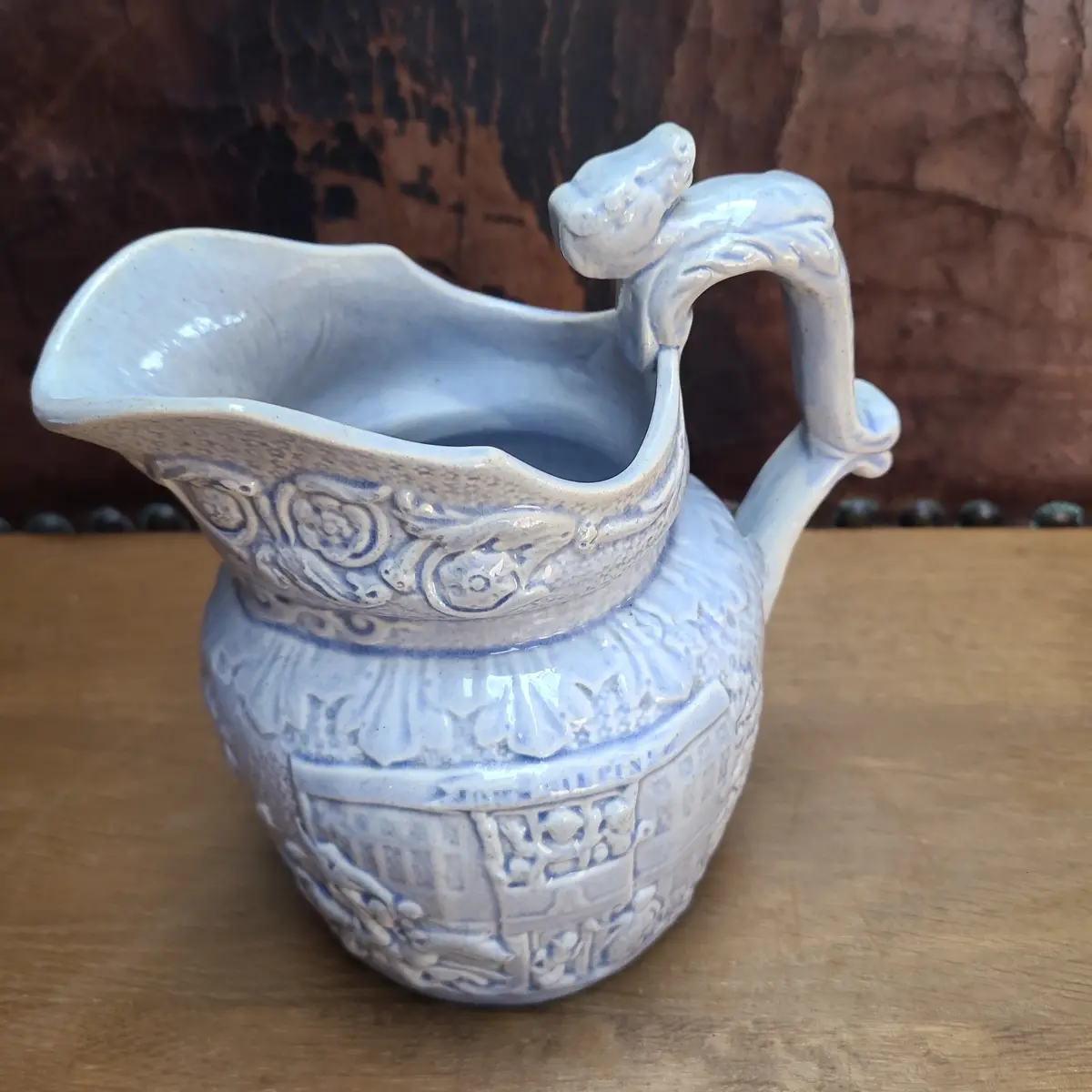 Ironstone Lavendar Pitcher3398 1