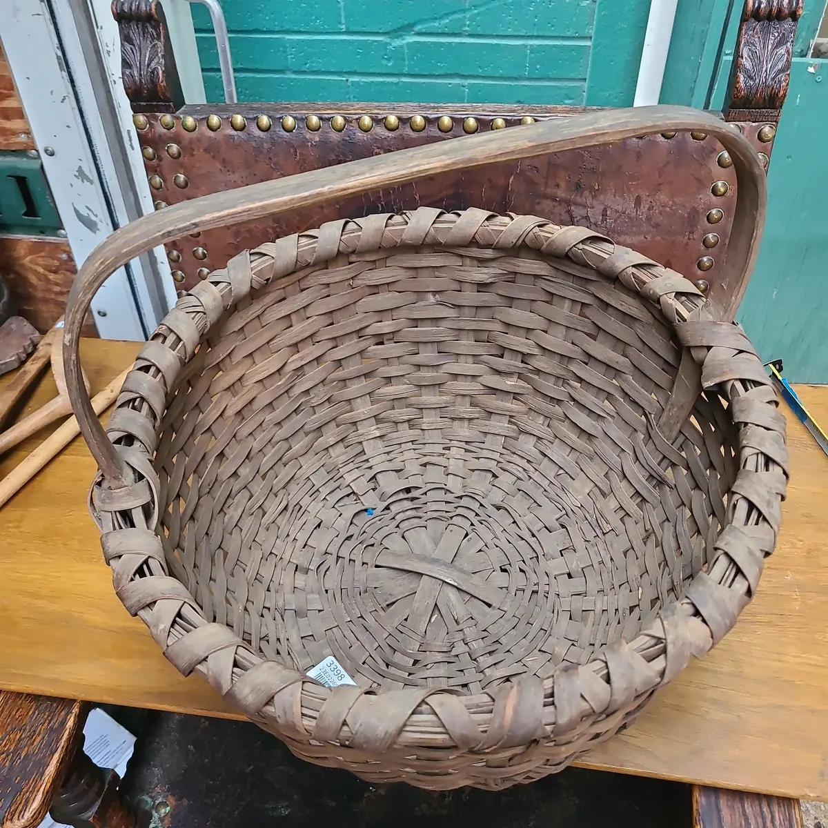 19Th Century Handmade Basket 3398 1