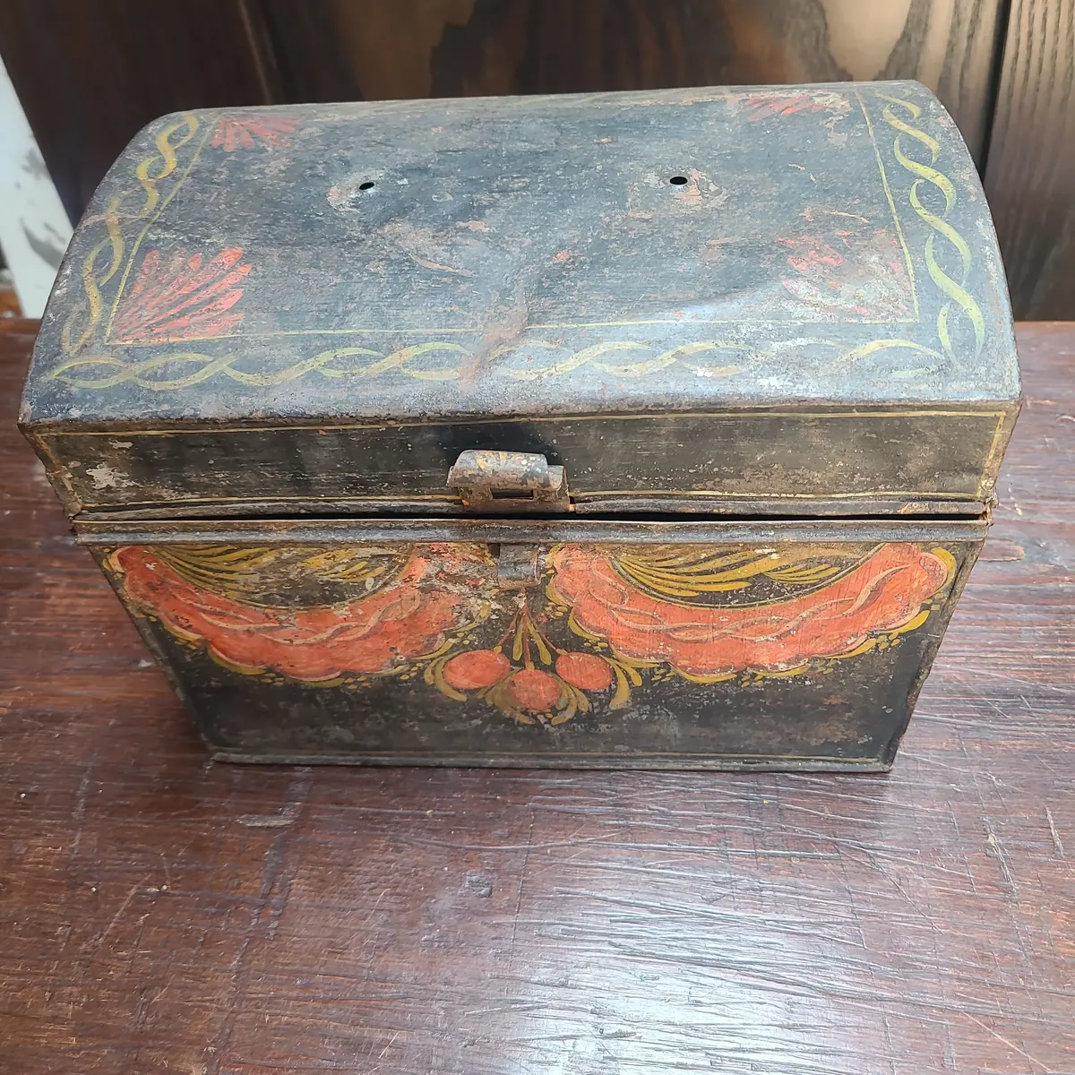 In 19Th Centurt Box Missing Handle  3398 1