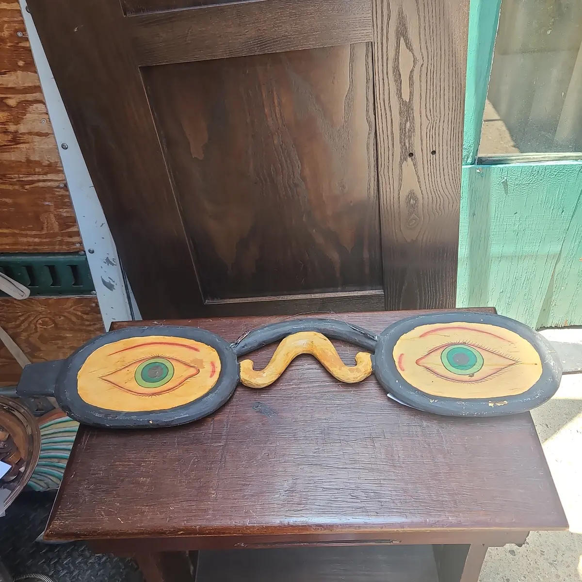 Giant Wood Eye Glasses3398 1