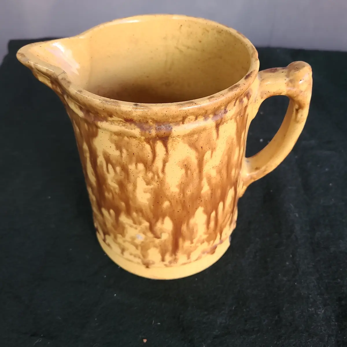 Spongeware Pitcher 19Th Century As Is 1