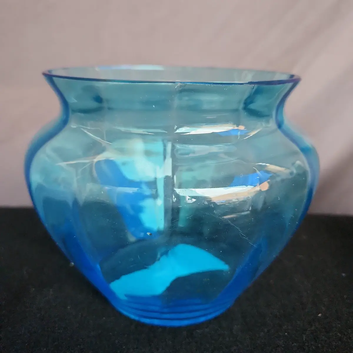 Light Blue Squat Vase 1