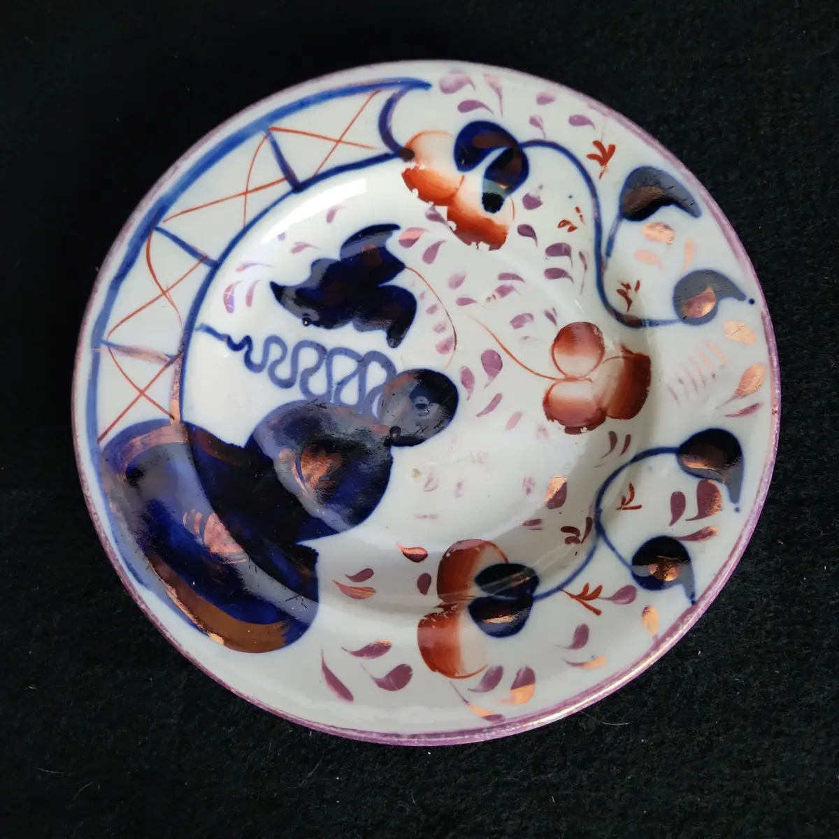 Gaudy Dutch Small Plate As Found 1
