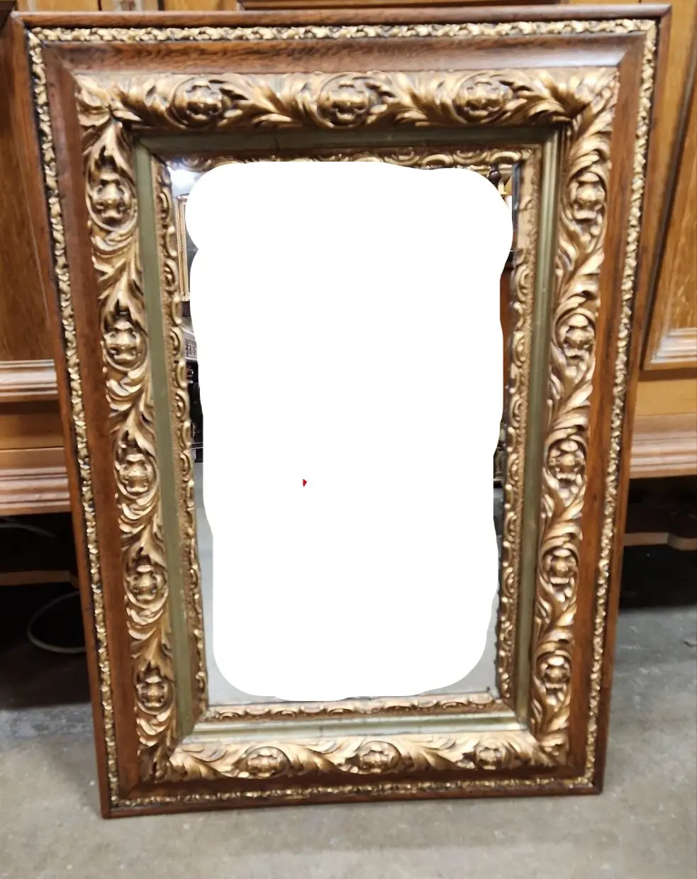American Oak And Gesso  Mirror 1