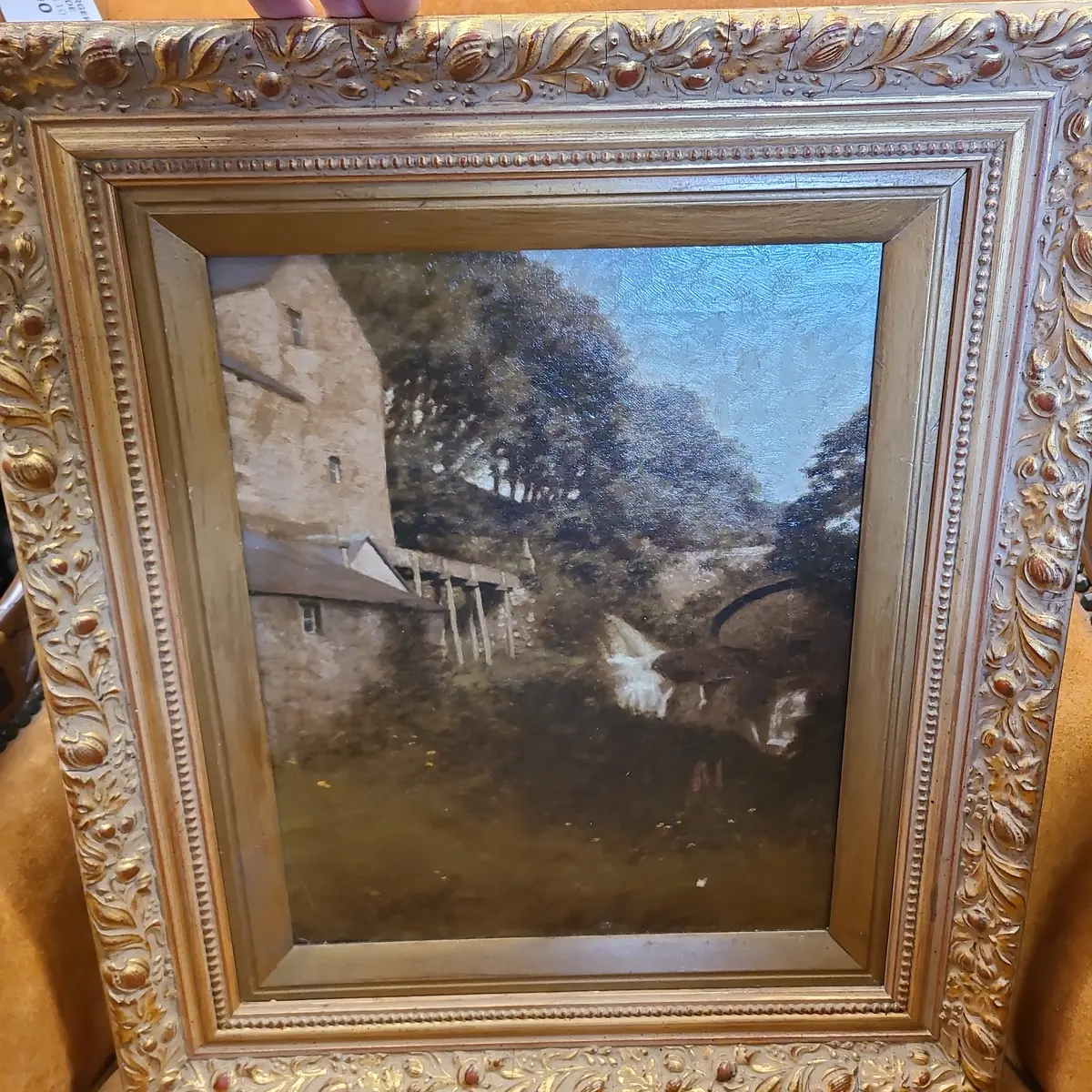Impressionist Oil Painting Of A Watermill 1