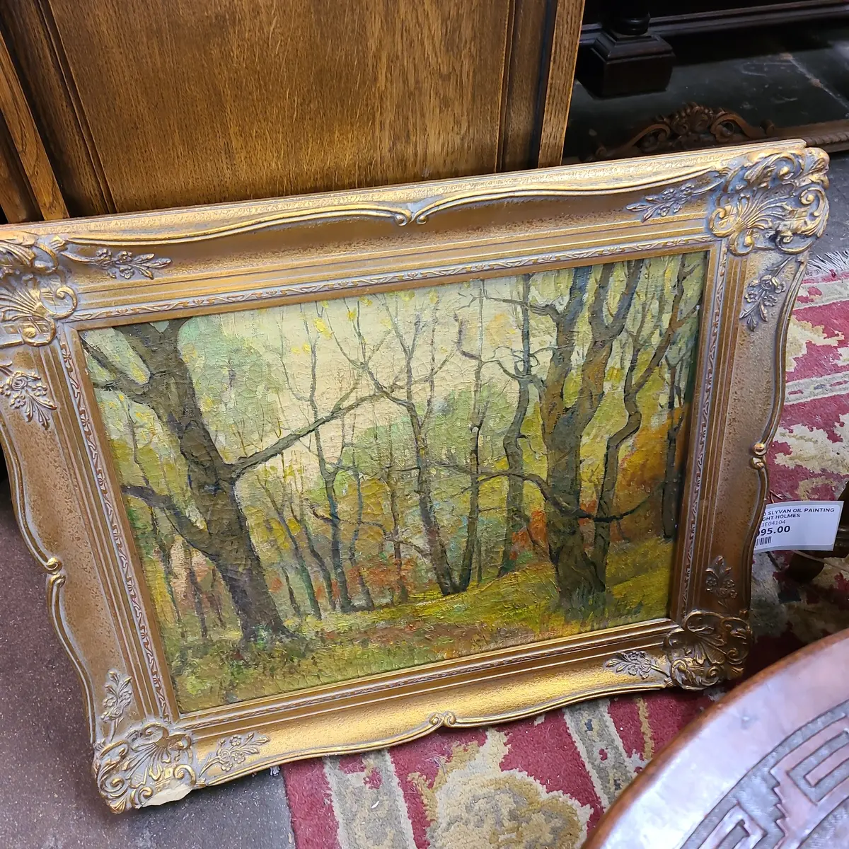 Framed Slyvan Oil Painting By Dwight Holmes 1