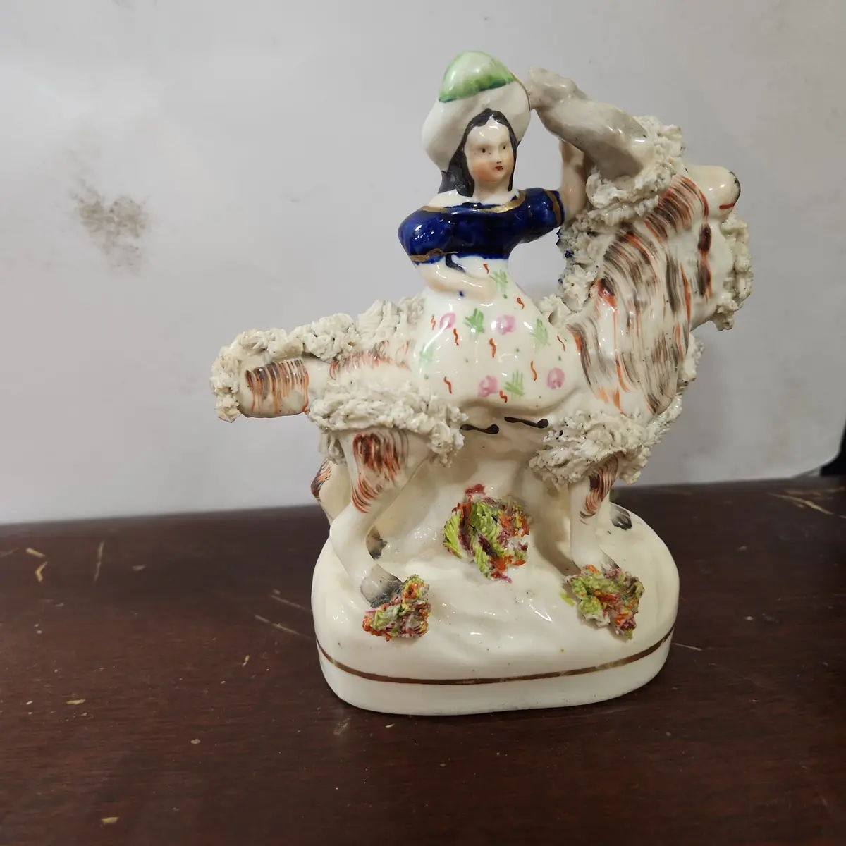 Staffordshire Little Girl On A Ram 1