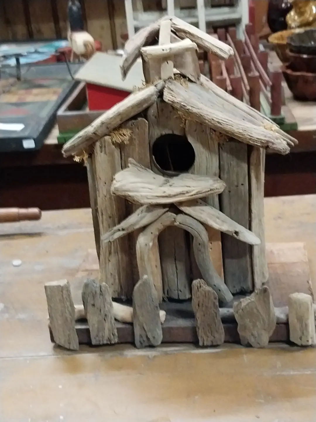 Small Driftwood Bird House 1