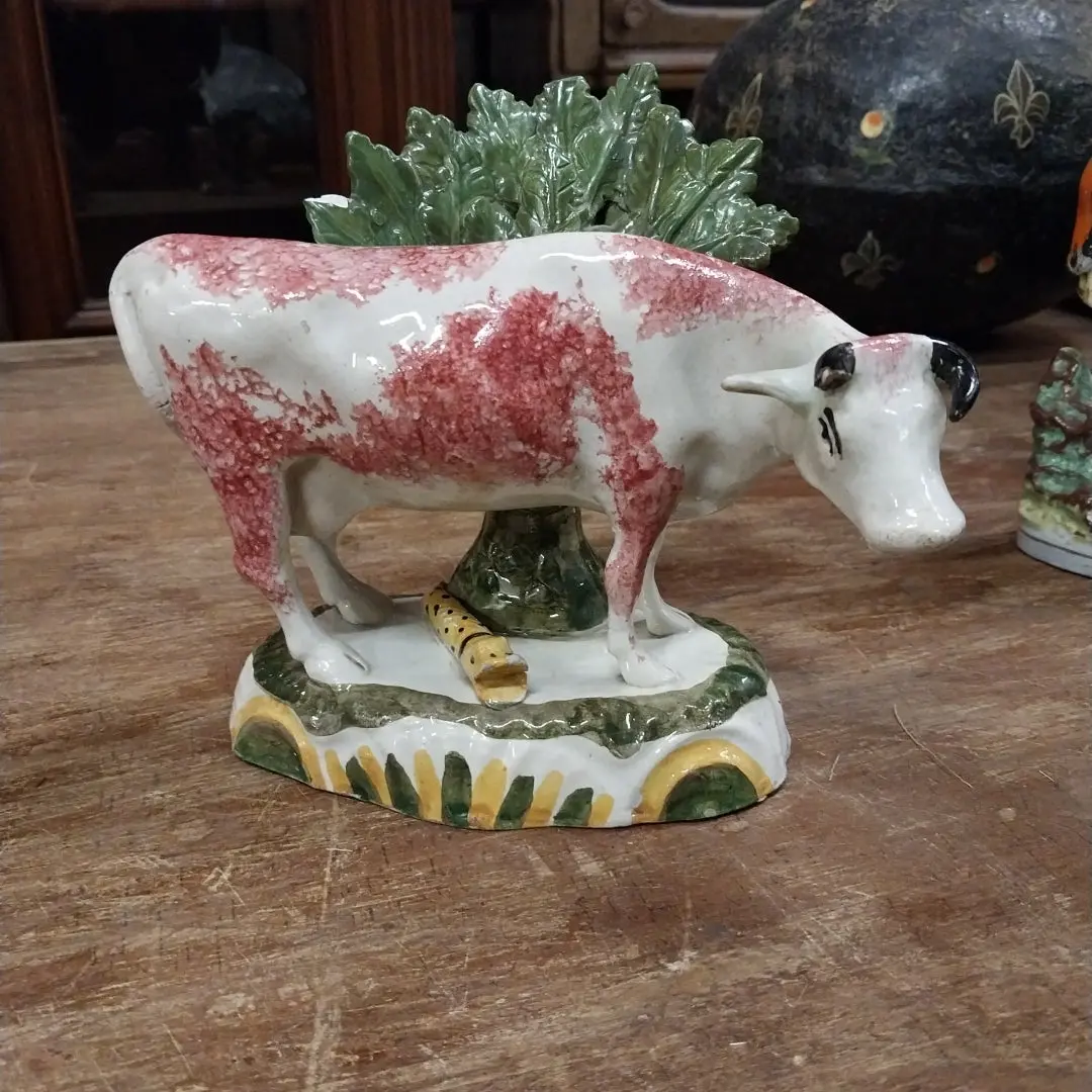 Staffordshire Milking Cow Creamer - As Found 1
