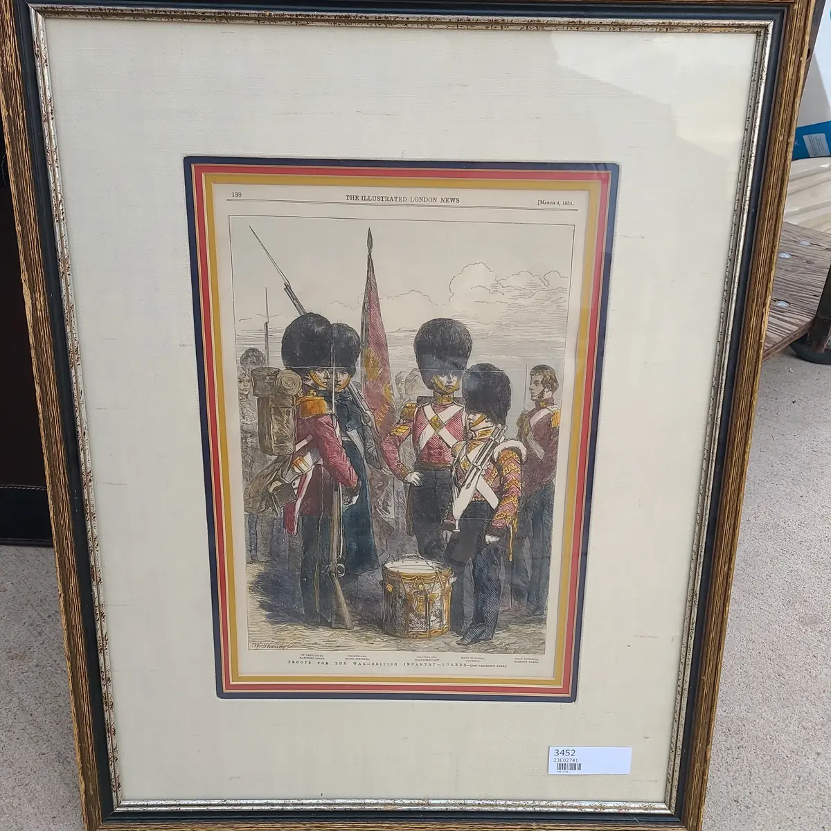 British Troops Print From 1854 London News 1