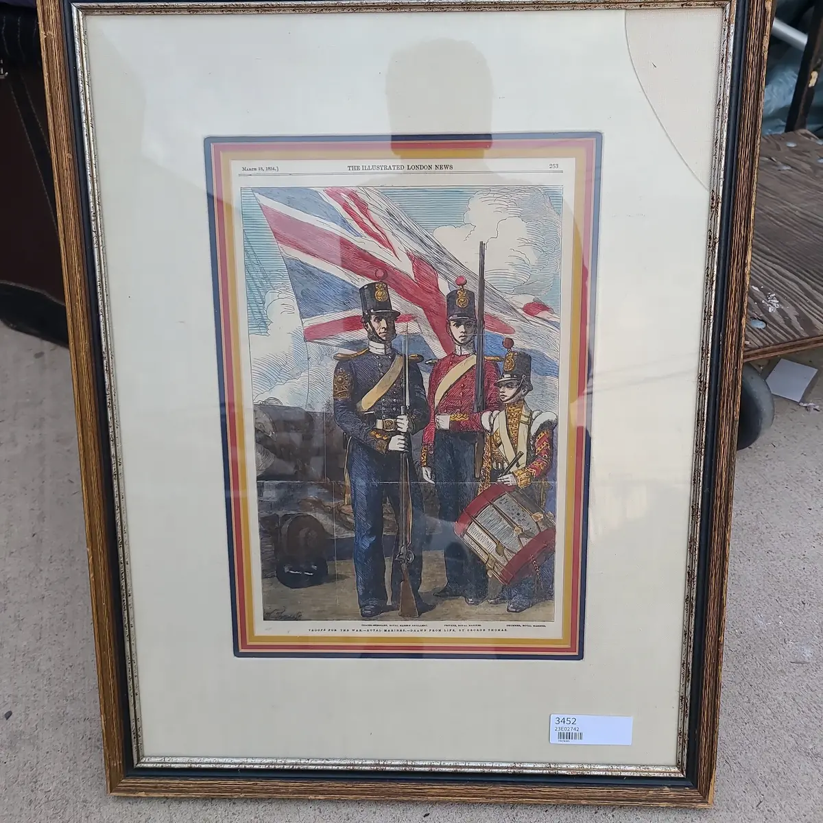 1854 British Troops Print From London News 1