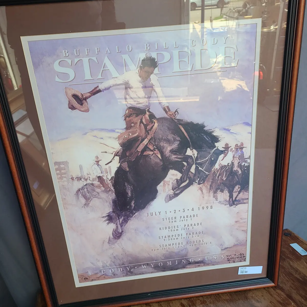 Framed Poster For The Buffalo Bill Cody Stampede 1