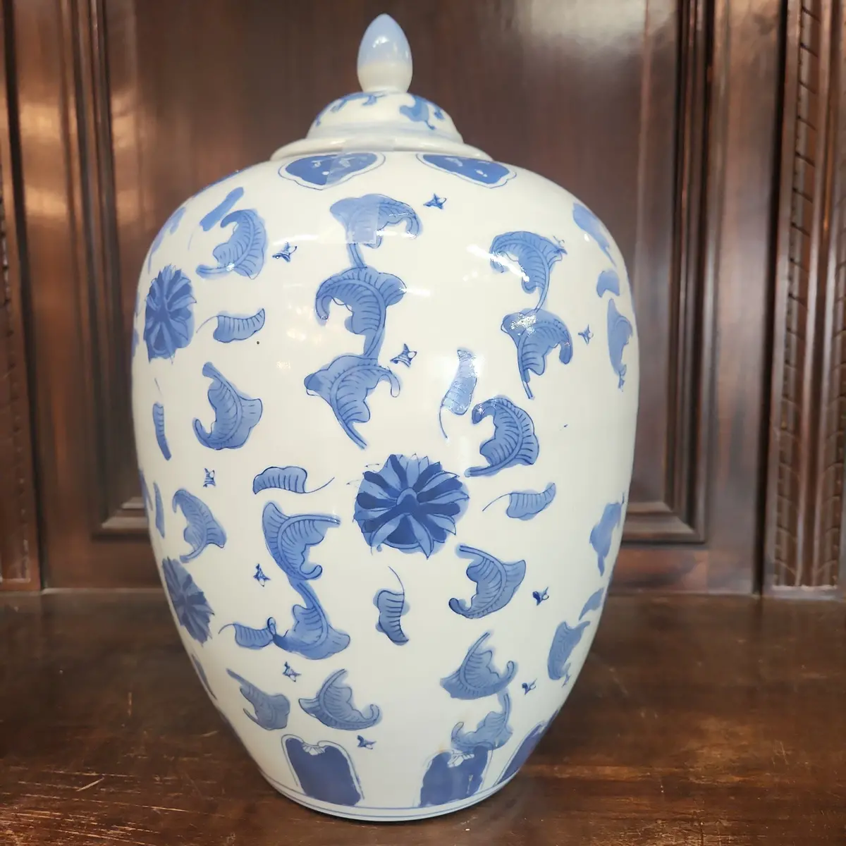 Chinese Blue & White Ginger Jar 1