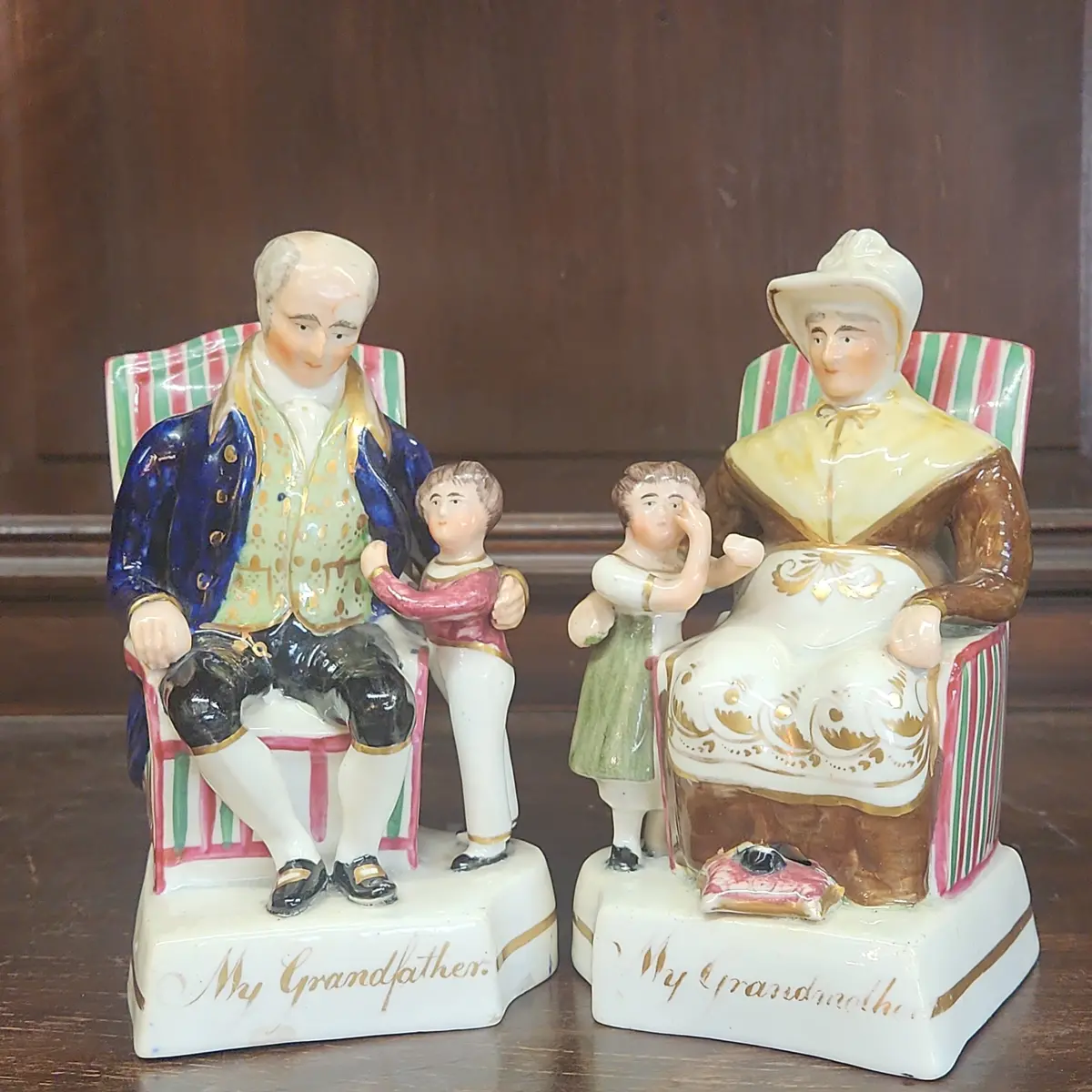 Pair Of My Grandparents Staffordshire As Found 1