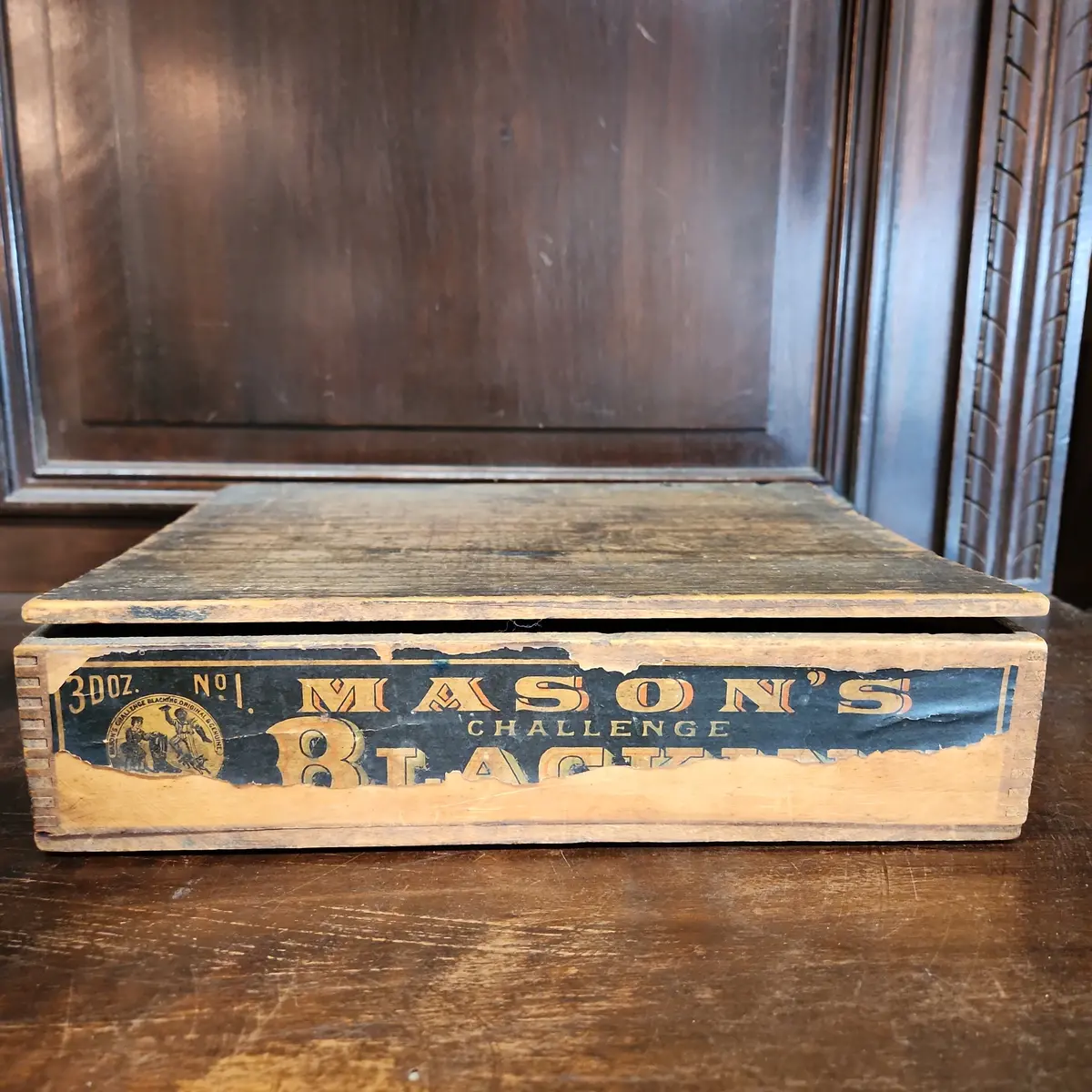 Black Memorabilia Box With Finger Joints 1