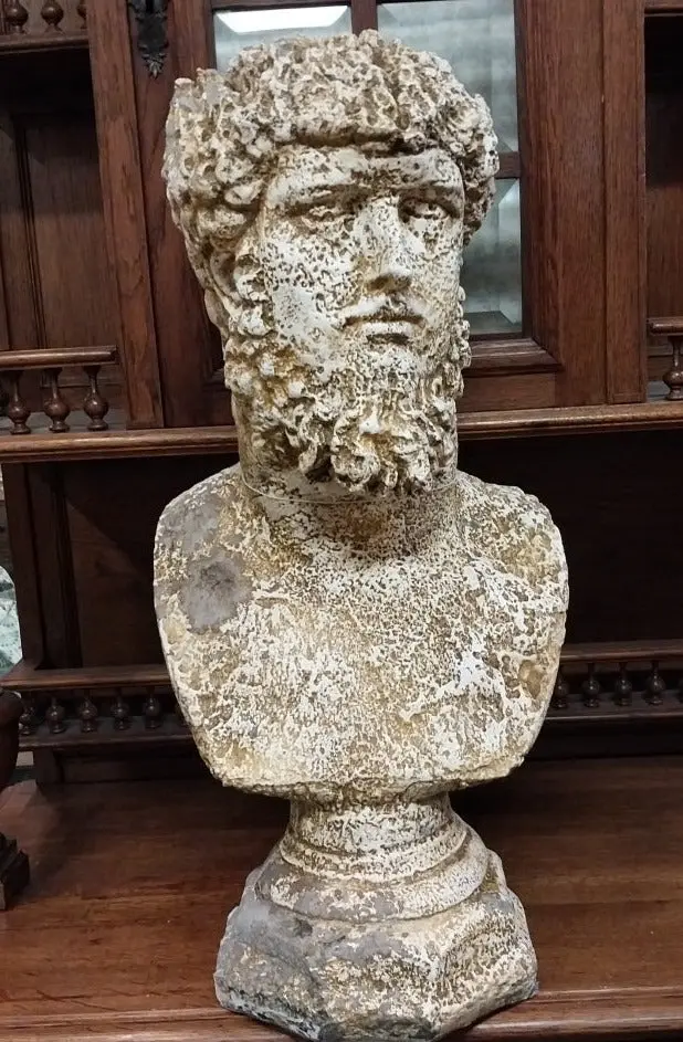 Plaster Bust Of Roman Man 1