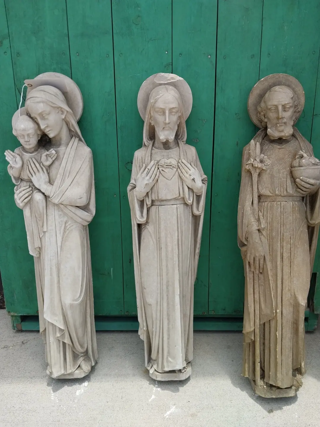 Large Stone Saint Immaculate Heart Statue 1