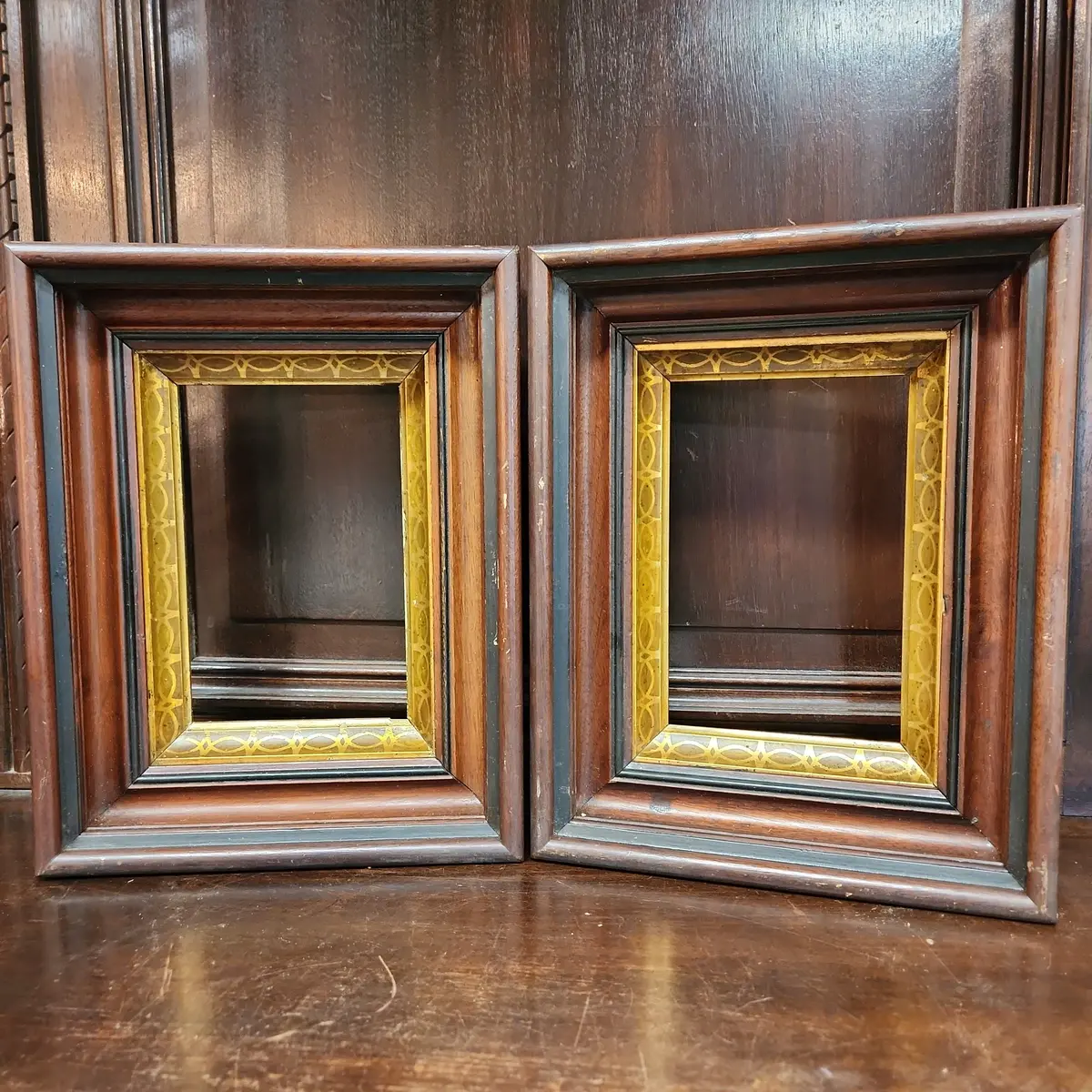 Pair Of Walnut Frames From 1880'S 1