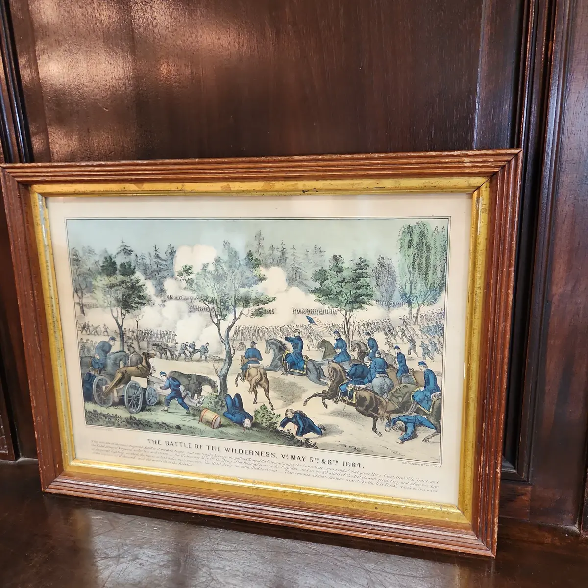 Battle Of The Wilderness Etching 1