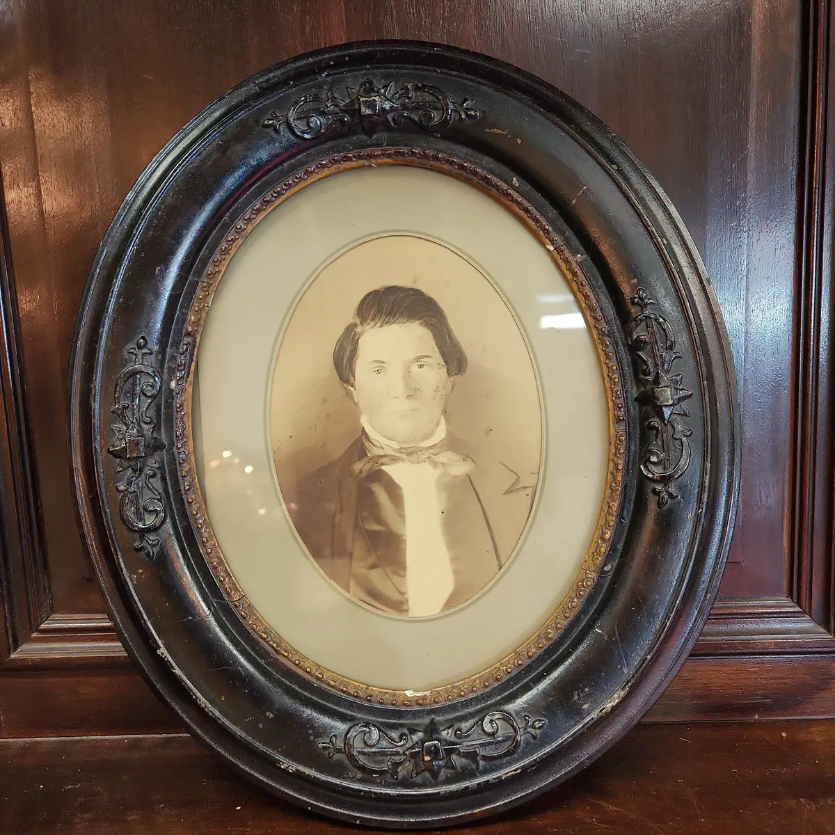 Portrait Of Man Oval Frame 1