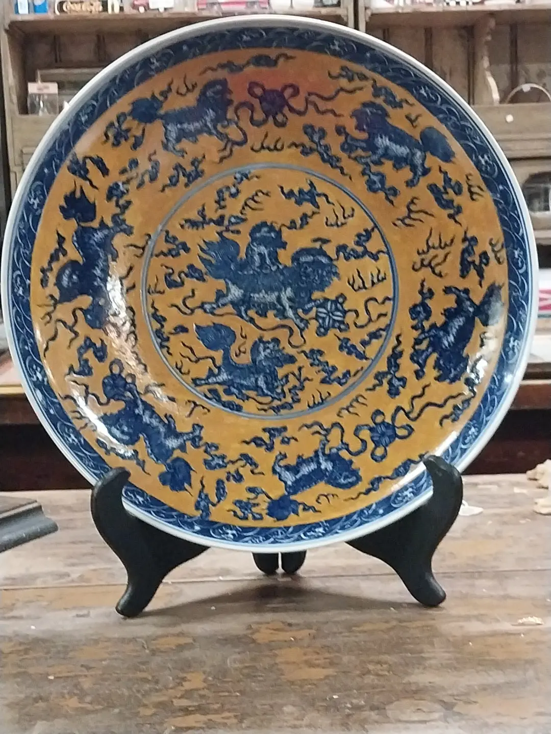 Orange And Blue Chinese Charger 1