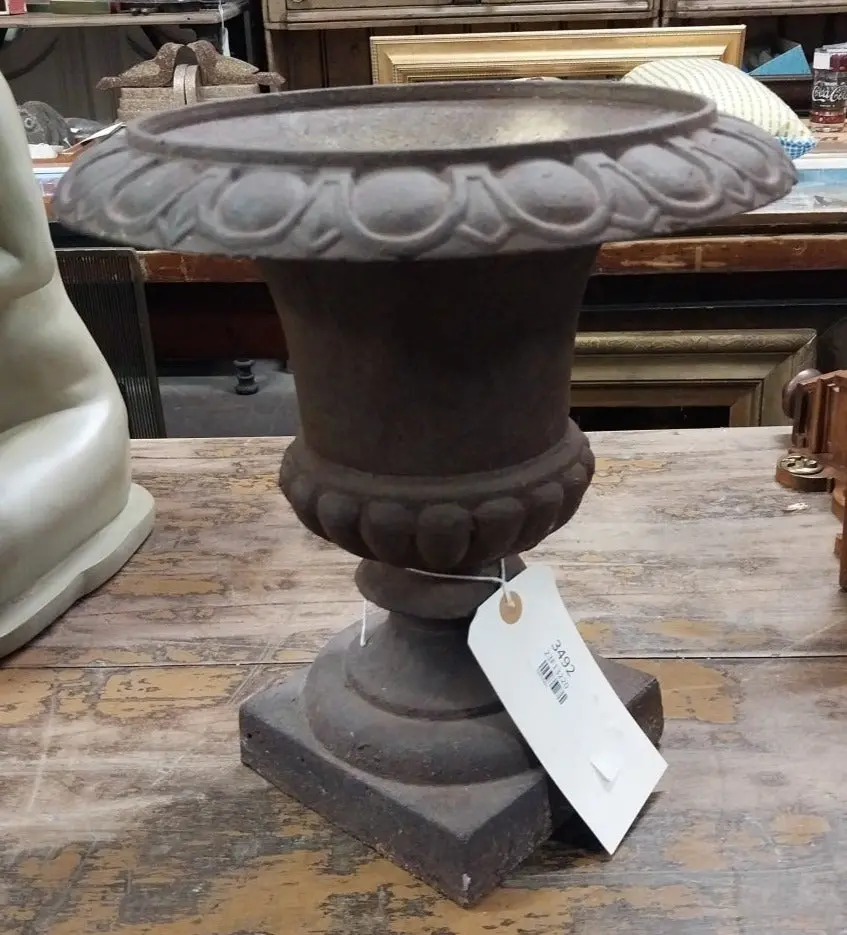 Medium Cast Iron Urn Planter 1