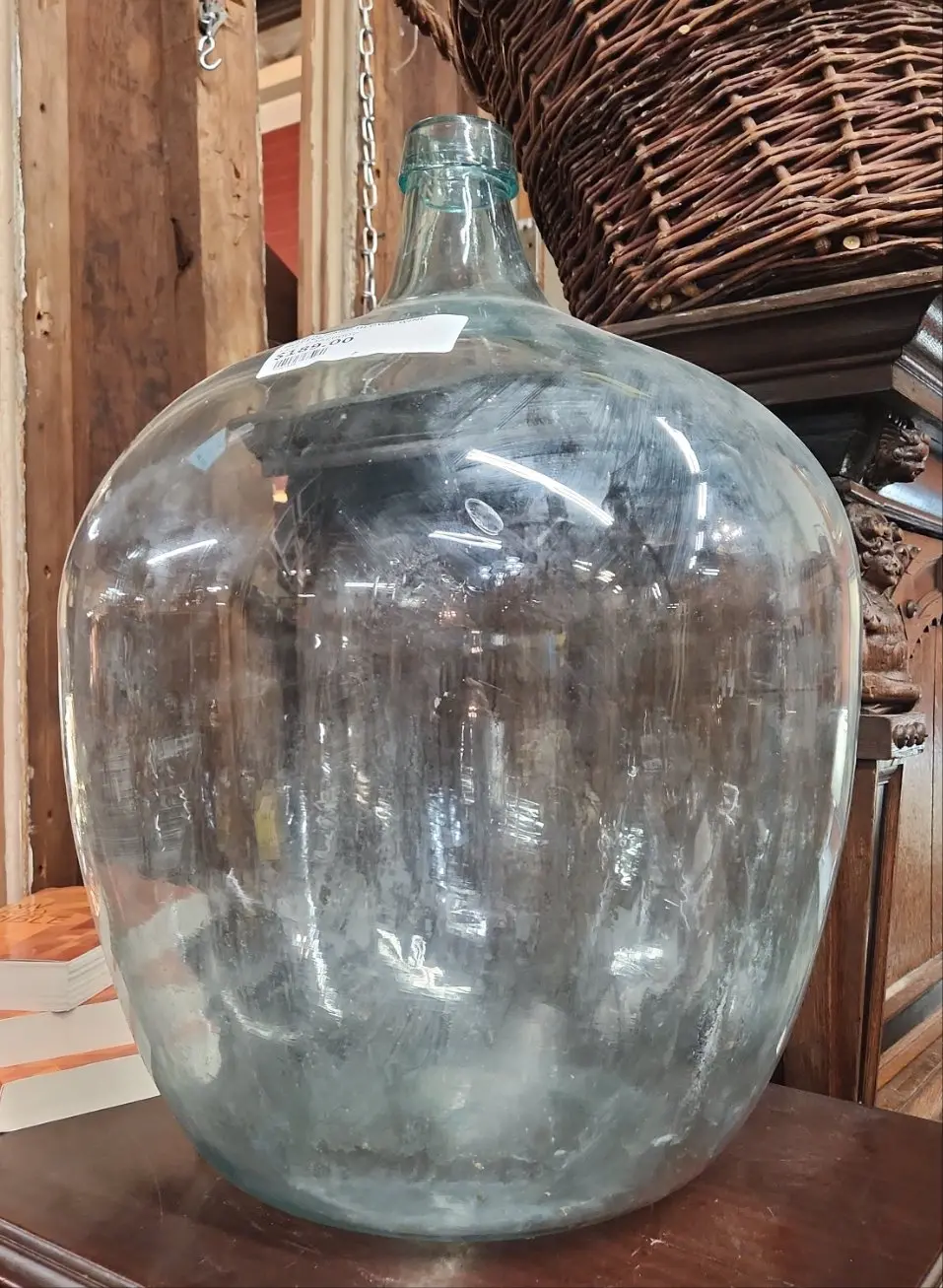 Large Hand Blown Wine Bottle 1