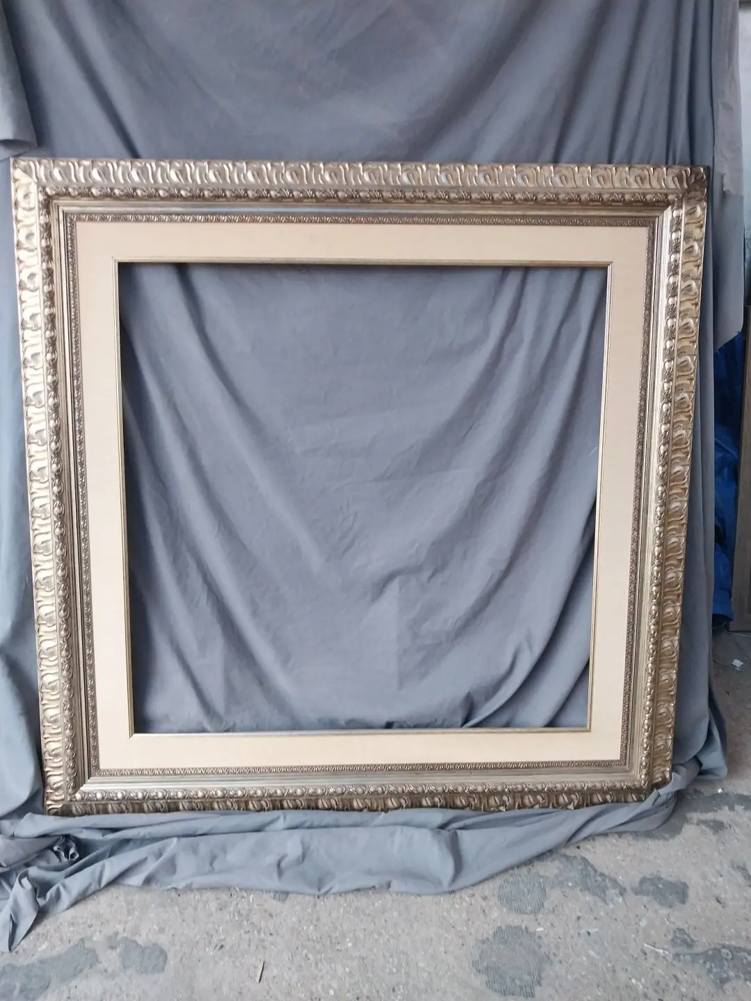 Silver Gilt Carved Wood Frame 1