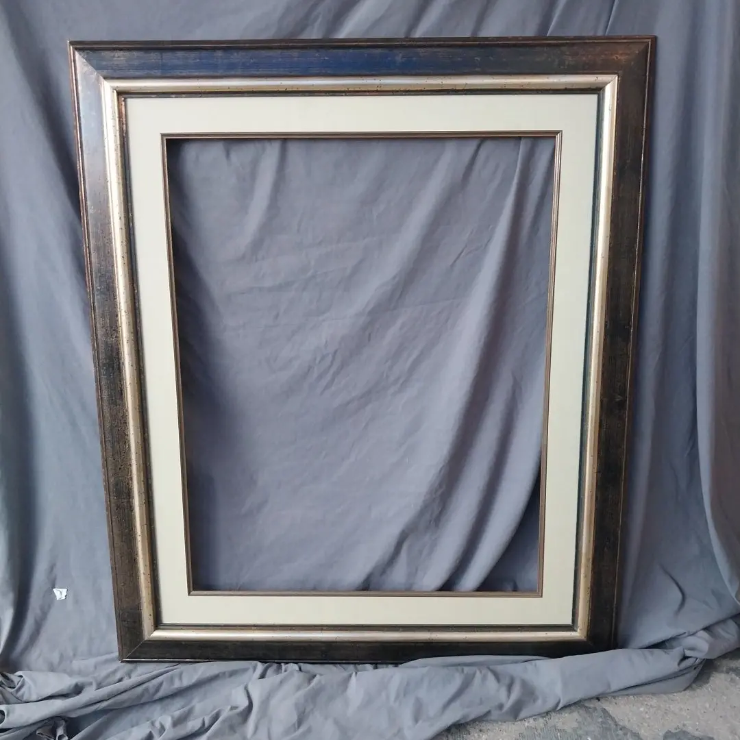 Black And Gilt Distressed Frame 1