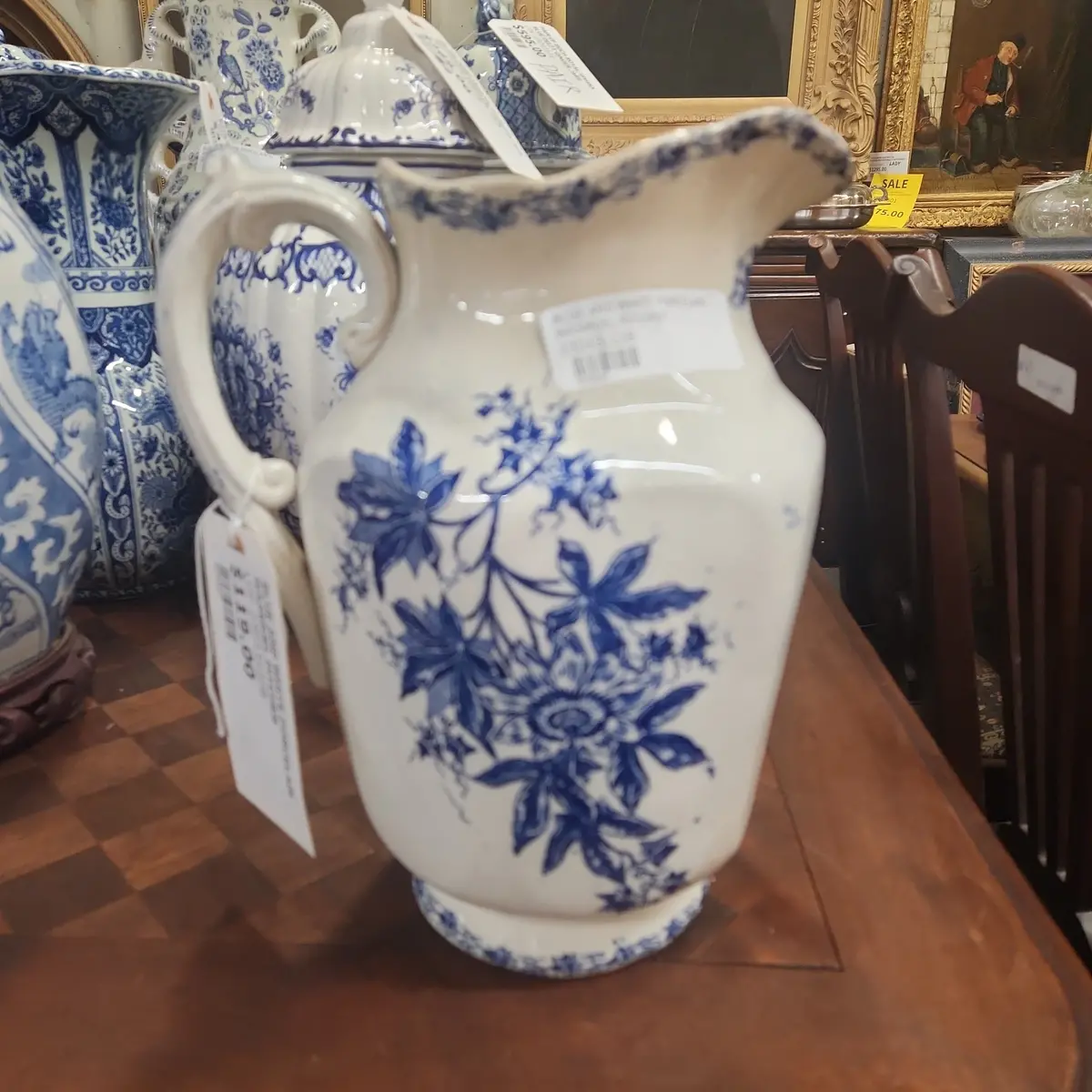 Blue And White Porcelain Wasmuel Pitcher 1