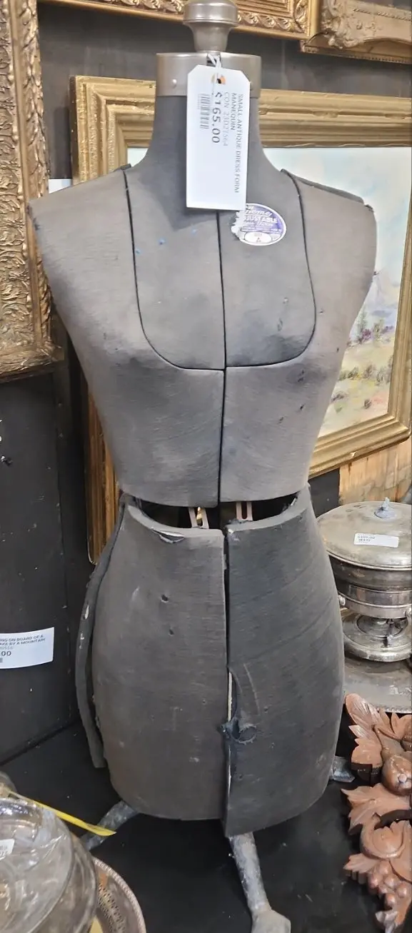 Small Antique Dress Form Manequin 1