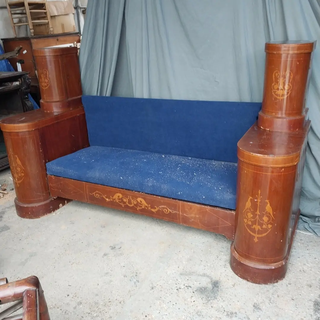 Danish Art Deco Inlaid Sofa 1
