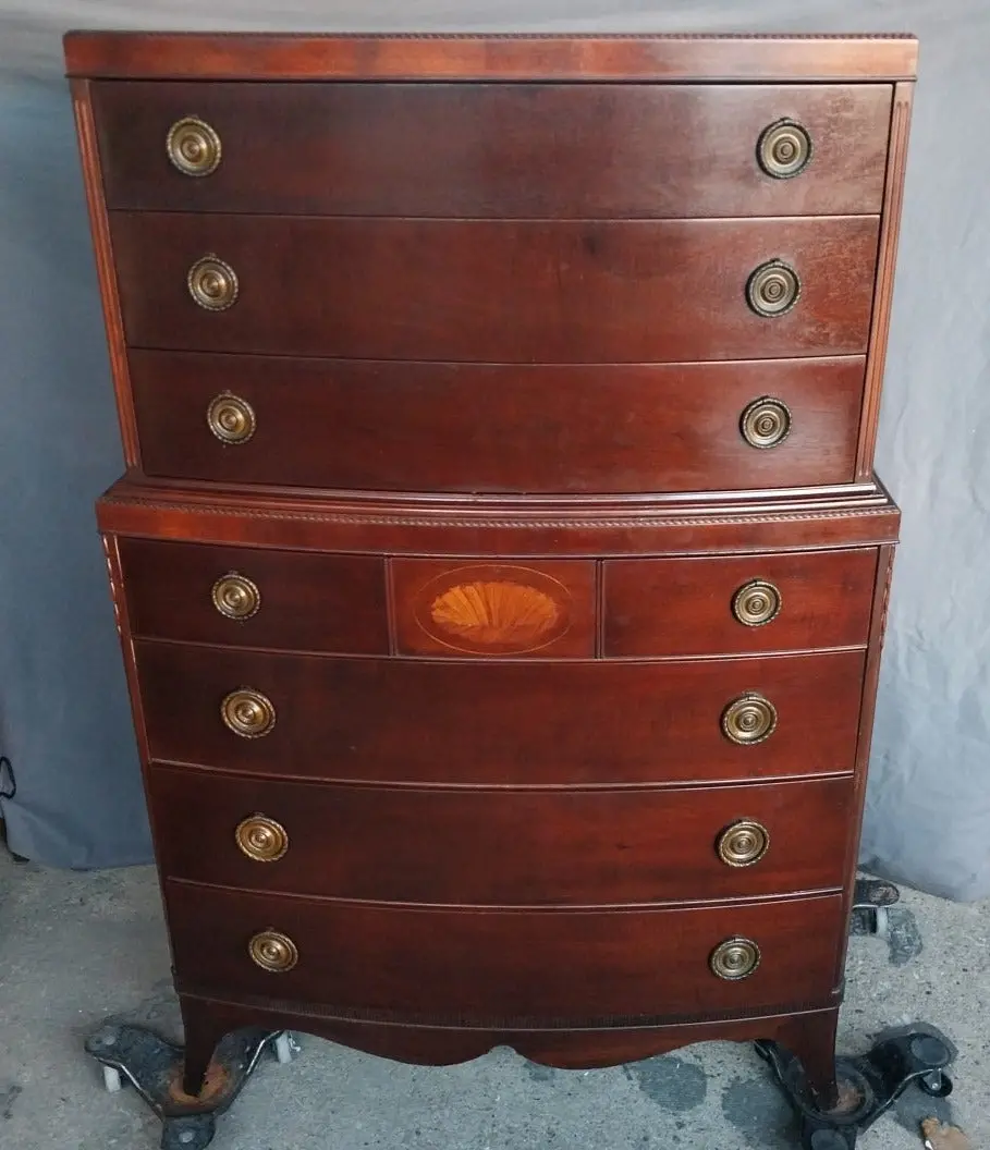 Mahogany Federal Style Highboy 1