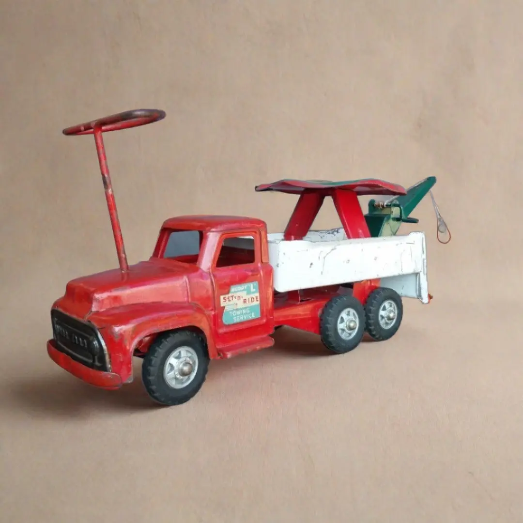 Buddy L Toy Wrecker With Child's Seat Circa 1940'S 1