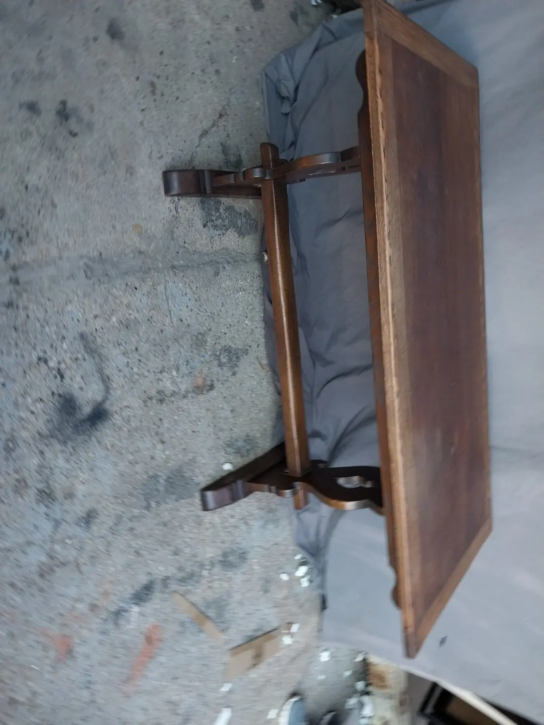 English Oak Trestle Base Table 1