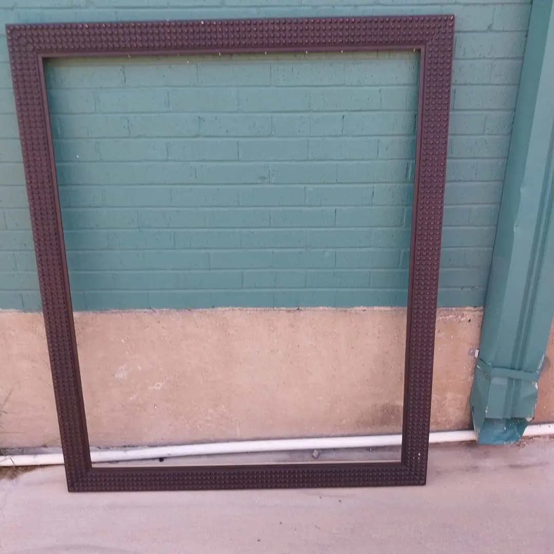 Large Knobby Carved Wood Frame 1